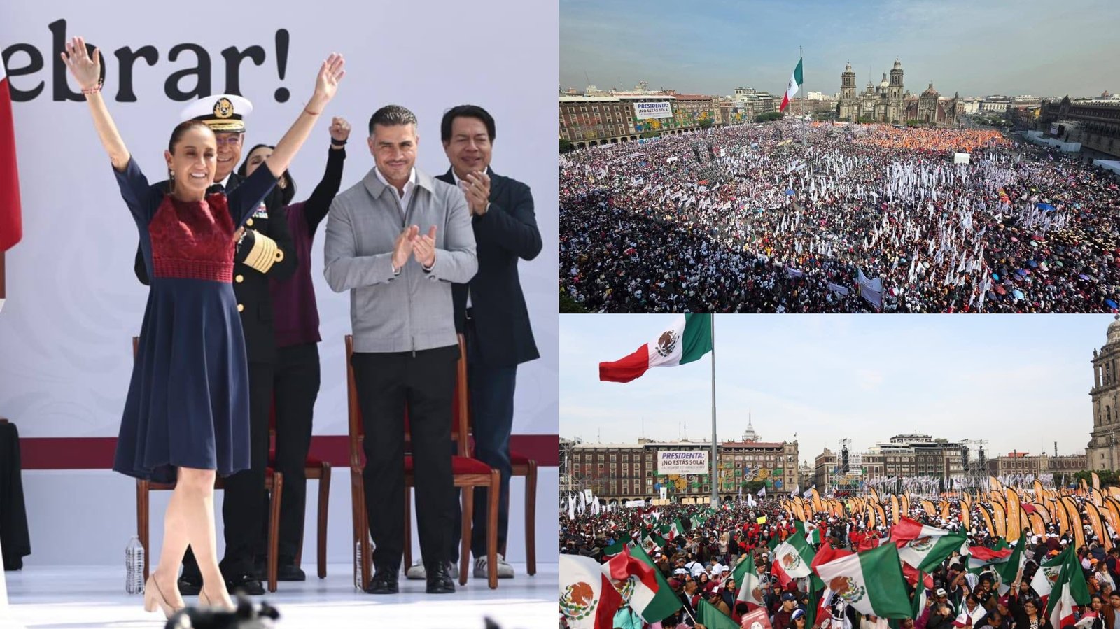 Por más campañas sucias, no vencerán al pueblo de México ni a su Presidenta: Sheinbaum 