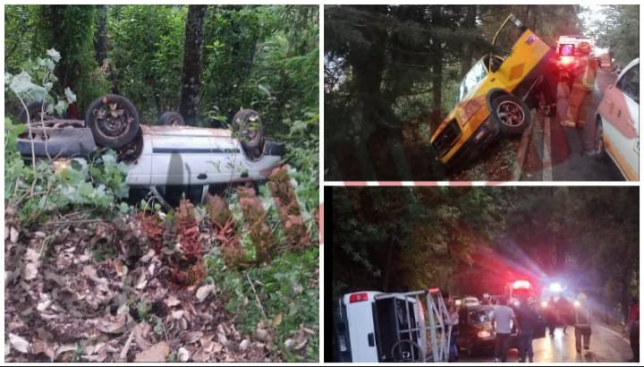 Carambola en Tenancingo dejó 8 personas lesionadas; dos son menores