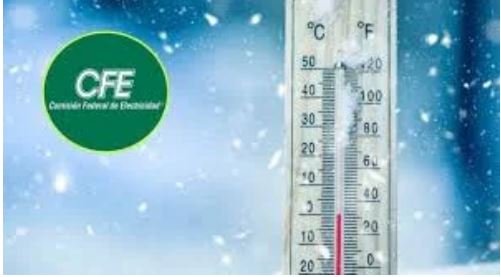 CFE garantiza suministro de electricidad por tormenta invernal que afectará al norte del país