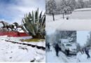 Nevadas históricas pintaron de blanco al norte de México por tormenta invernal