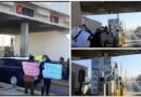 Trabajadores de limpieza dan paso libre en caseta de México-Puebla; acusan adeudos laborales
