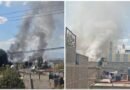 Fuerte incendio de pastizal y basura en límites de Nezahualcóyotl y Chimalhuacán