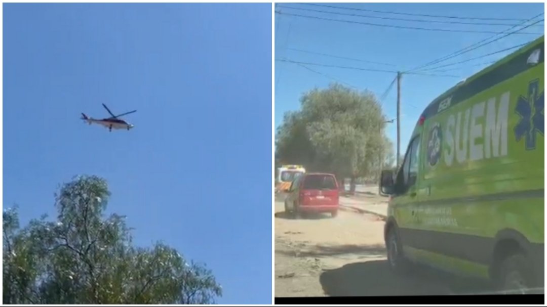 Movilizan a cuerpos de emergencia por reporte de caída de avioneta en la México–Pirámides