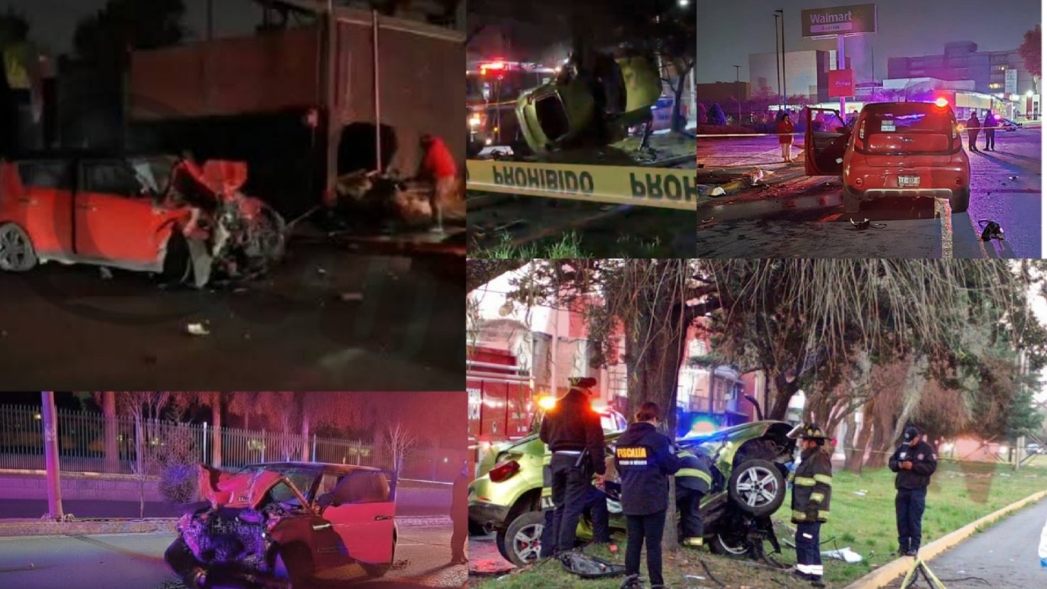 Cuatro personas muertas dejan dos fatales accidentes en el Valle de Toluca 