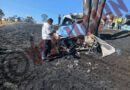 Choque e incendio de auto deja dos personas muertas en Jocotitlán
