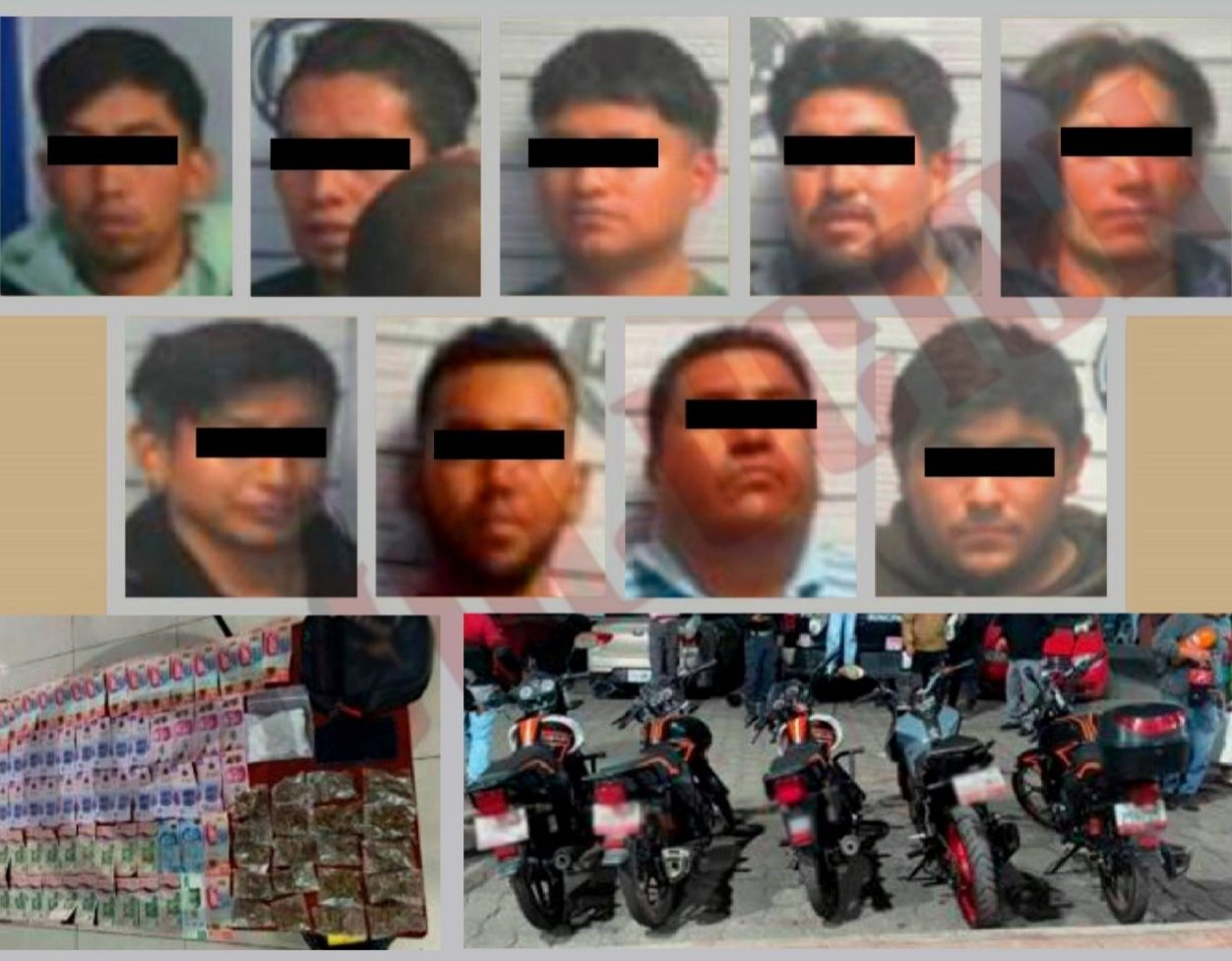 Caen en Xonacatlán nueve sujetos relacionados con extorsiones y delitos contra la salud