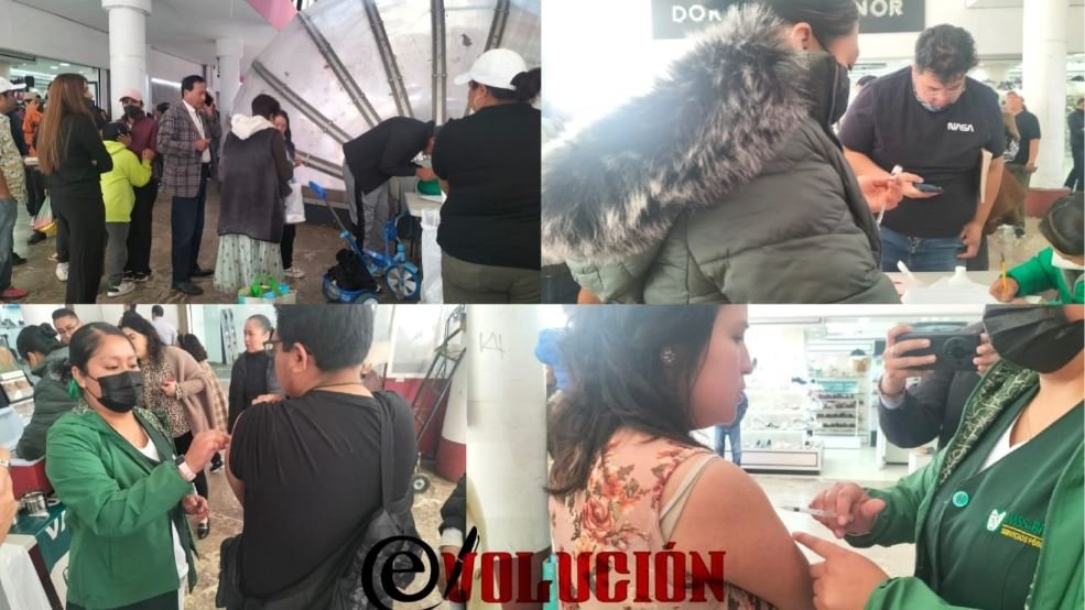 Sarampión provoca largas filas en módulos de vacunación en EdoMéx