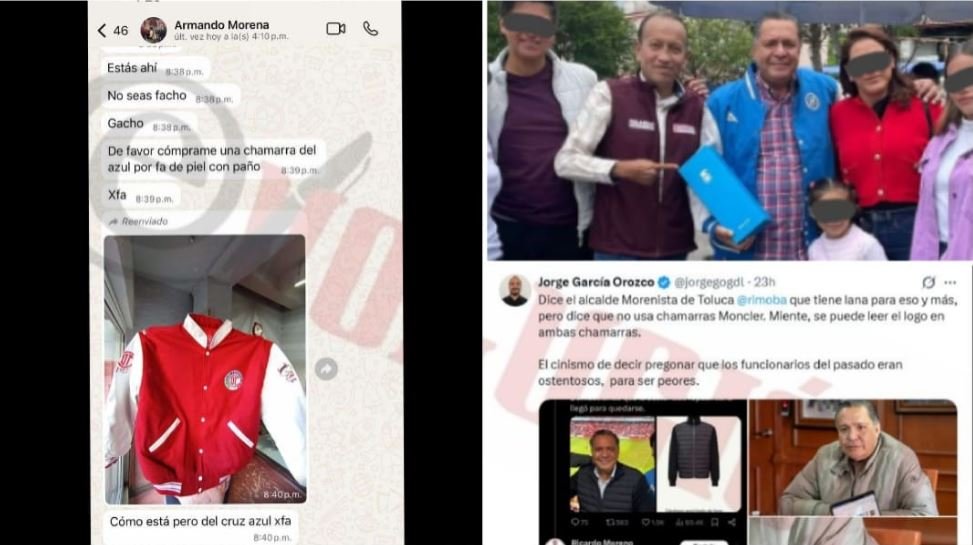 Exhiben a Ricardo Moreno por usar chamarras de 40 mil pesos, la mitad de su salario mensual