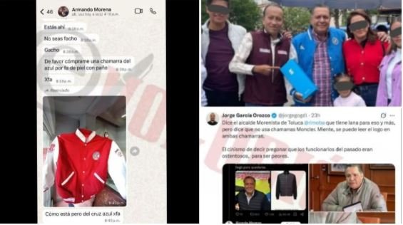 Exhiben a Ricardo Moreno por usar chamarras de 40 mil pesos, la mitad de su salario mensual