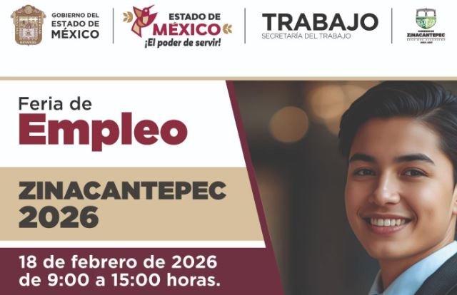 Secretaría del Trabajo invita a la Feria de Empleo Zinacantepec