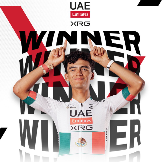 Se impone Isaac del Toro en el UAE Tour al ganar la primera etapa 