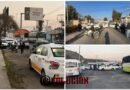 Taxistas colapsan el Valle de Toluca para exigir reparación de carreteras
