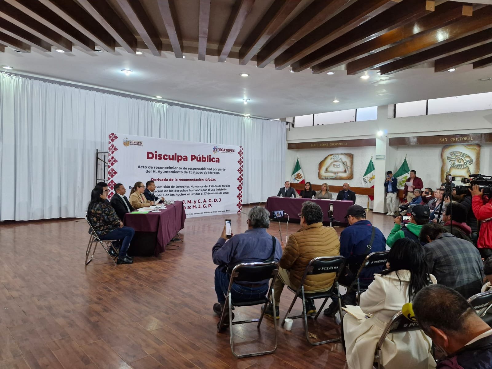 CODHEM atestigua disculpa pública en Ecatepec