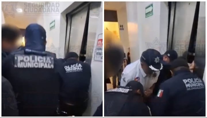 Rescatan a siete personas atrapadas en elevador en funeraria de Nezahualcóyotl