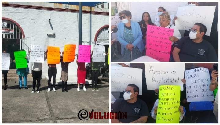 Locatarios del Mercado 16 de Septiembre denuncian agresiones de policías de Toluca