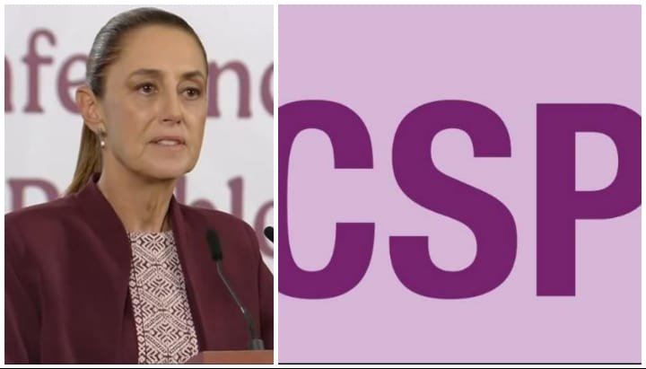 Tunden a Sheinbaum tras reclamar uso de siglas CSP de organización que busca ser partido político