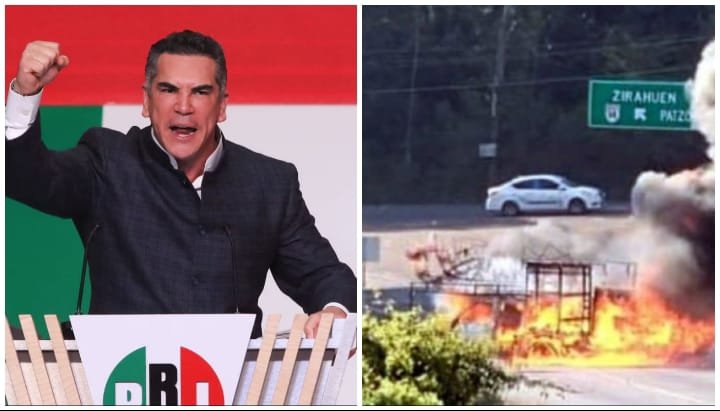 No se puede seguir normalizando cerrar una autopista o quemar un auto: Alito Moreno tras narcobloqueos