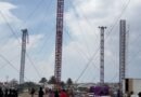 Tensión por ráfagas de viento durante montaje de torres piromusicales en Tultepec