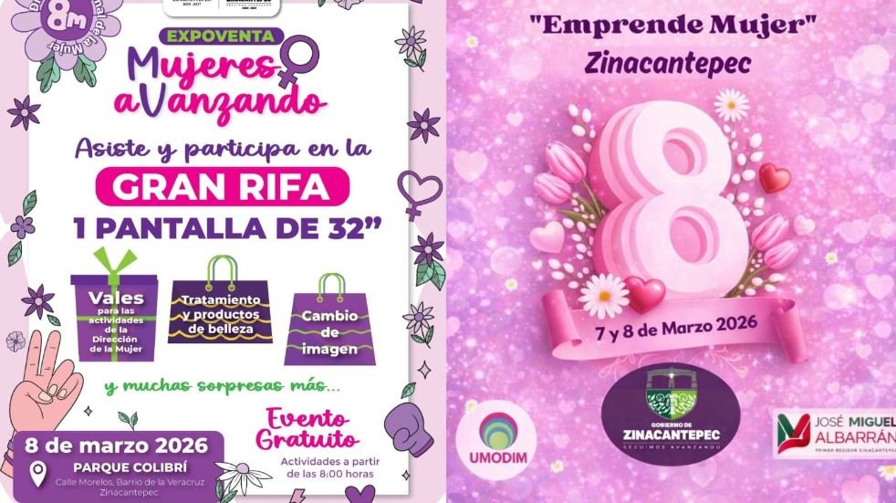 Zinacantepec anuncia eventos para conmemorar el Día de la Mujer