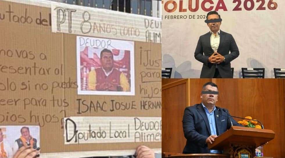 Síndico de Toluca y diputado del PT exhibidos en el 8M