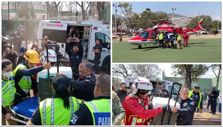 Policía de Ecatepec resguarda traslado de corazón para trasplante