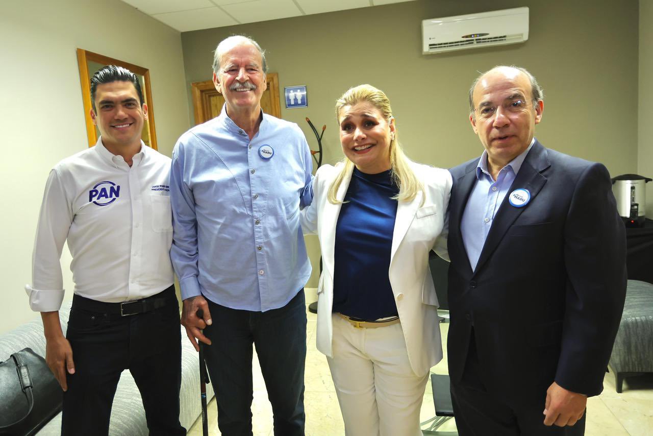 Fox y Calderón reaparecen para apoyar a Maru Campos; acusan persecución política 