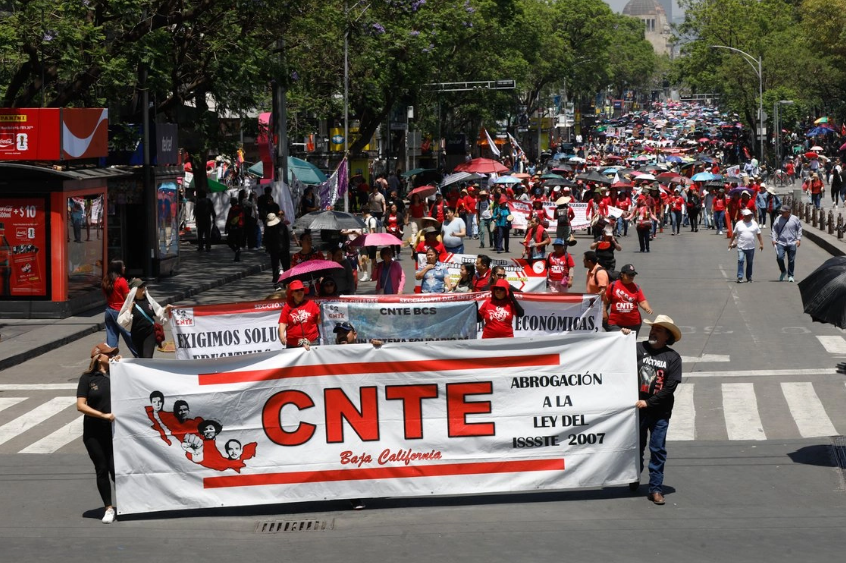 CNTE realizará movilizaciones el 1 de junio tras no llegar a acuerdo con autoridades federales