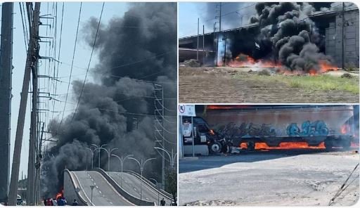 Explosión de pipa tras choque con tren en Querétaro deja dos muertos