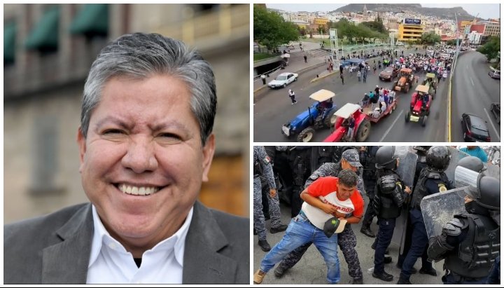 Gobernador de Zacatecas pide diálogo mientras productores de frijol toman calles por represión