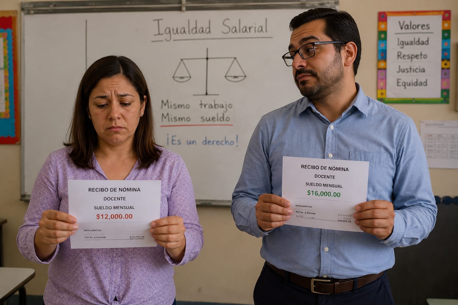 Aun con incremento salarial de 9%, maestras seguirán ganando menos que sus pares hombres