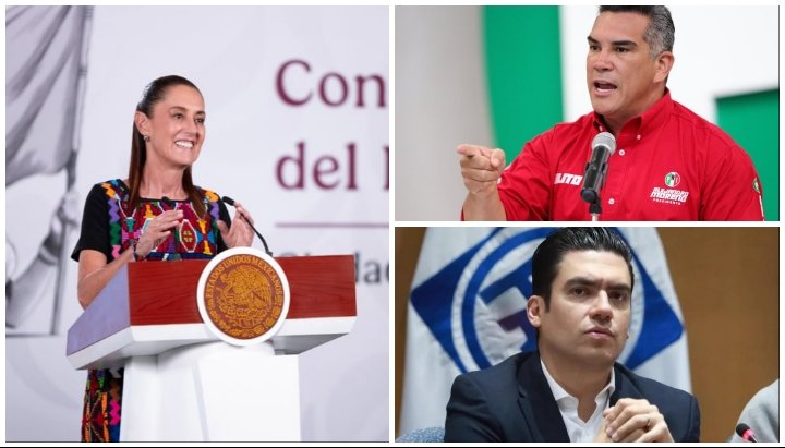 No nos van a callar, no tenemos nexos con el crimen: PRI y PAN a Sheinbaum por acusarlos de injerencismo