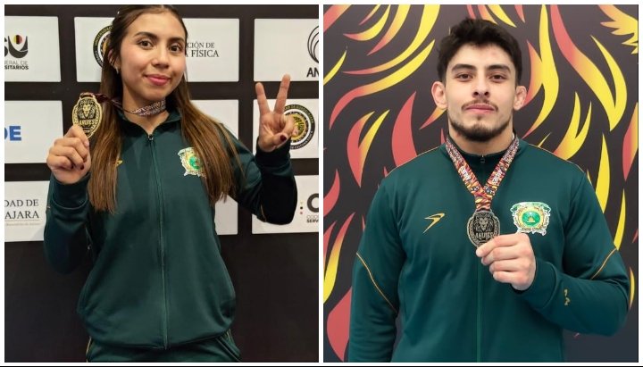 Jade Pérez y Ricardo Guerra ponen en alto a la UAEMéx en judo universitario
