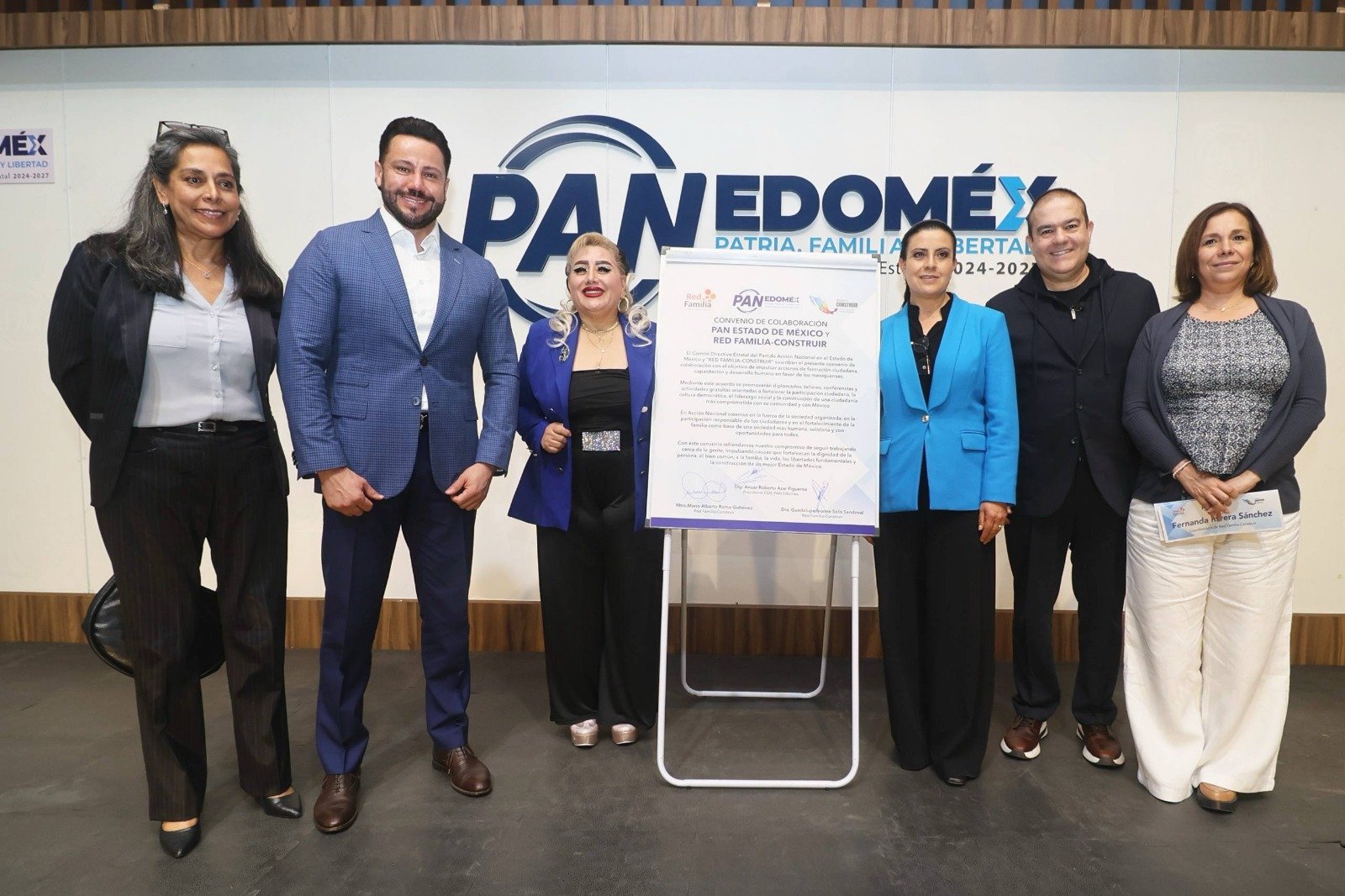 PAN EdoMéx firma convenio con Red Familia-Construir para fortalecer el desarrollo humano