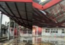 Fuerte granizada deja daños en una secundaria de Tenancingo