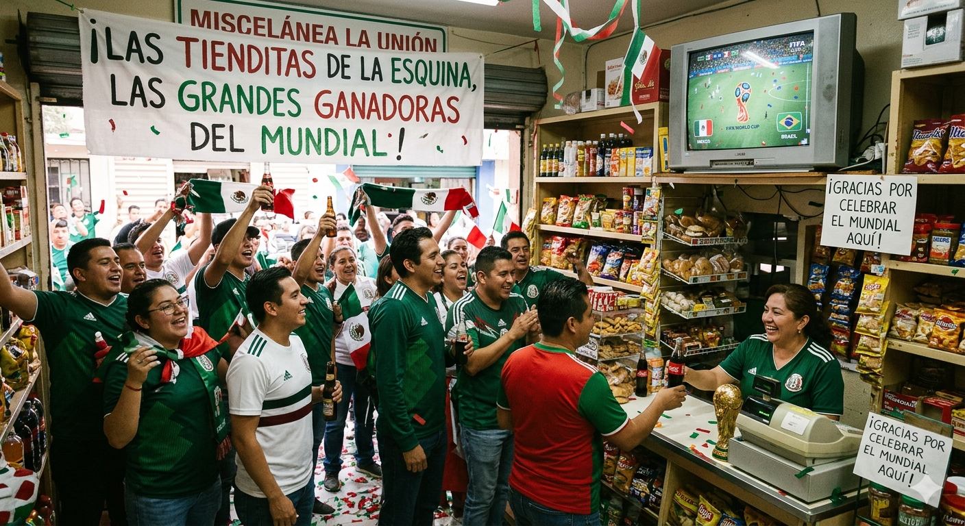 Las tienditas de la esquina las ganadoras del Mundial en México; anotan golazo de 10 mil mdp 