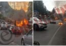 Incendian dos camionetas relacionadas con tala clandestina en la México-Toluca