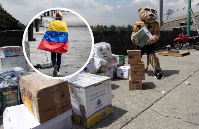 Abren centros de acopio en México para apoyar a damnificados por los sismos en Venezuela