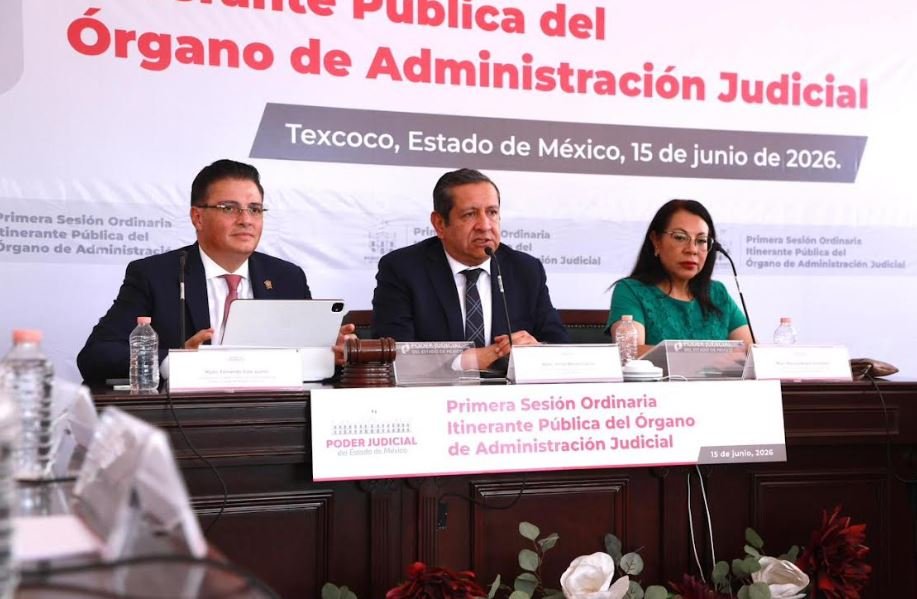 Órgano de Administración Judicial del PJEdoMéx realizó primera Sesión Ordinaria Pública e Itinerante