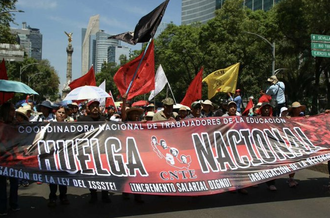 CNTE refuerza su manifestación tras acusar cancelación de Mario Delgado a mesa de diálogo
