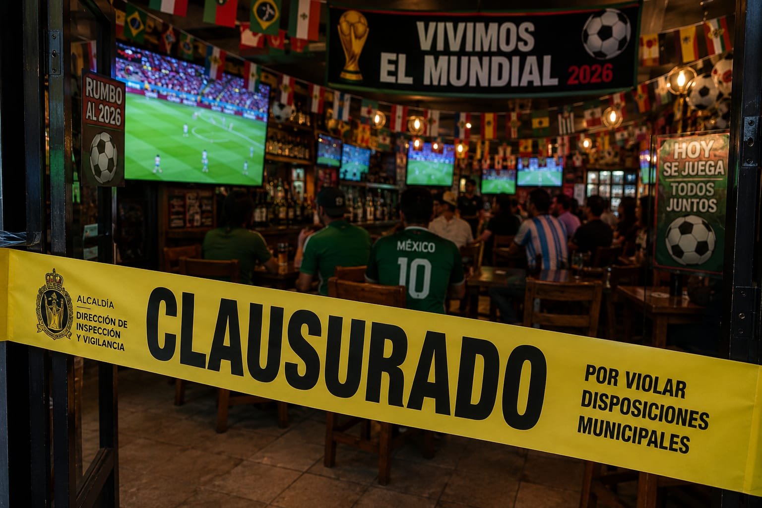 Tarjeta roja: Clausuras de 90 días y multas por transmitir el Mundial sin licencia para comercios 