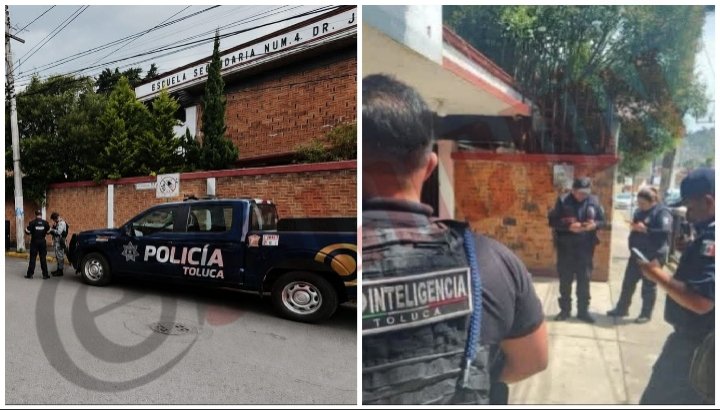 Genera pánico estudiante por ingresar a escuela con arma de diábolos en Toluca