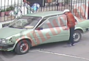 Captan robo de automóvil en zona centro de Almoloya de Juárez