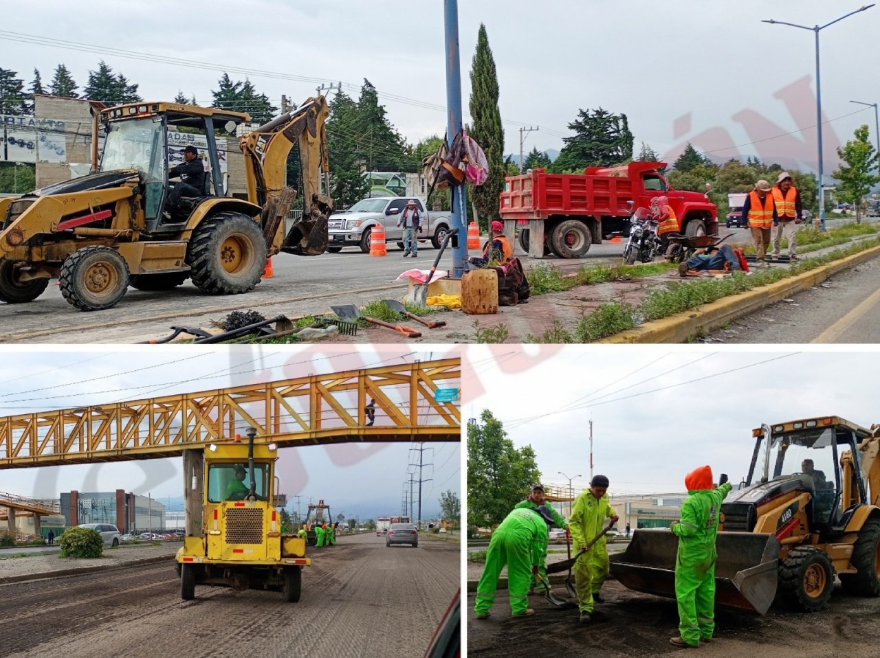 En la Toluca-Naucalpan, entre “Xona” y San Blas, prosiguen reencarpetamiento, ya sin tanto tráfico