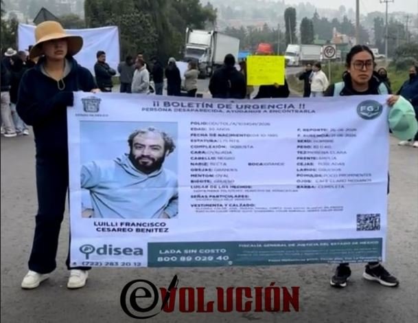 Bloquean la Toluca-Naucalpan para exigir localización de Luilli Francisco tras desaparecer en Xonacatlán