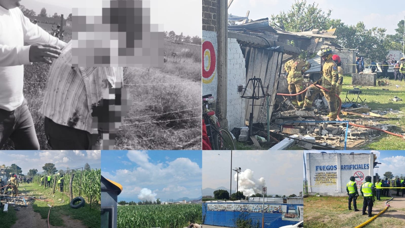 Explota presunto polvorín en Chalco; deja un muerto y un lesionado