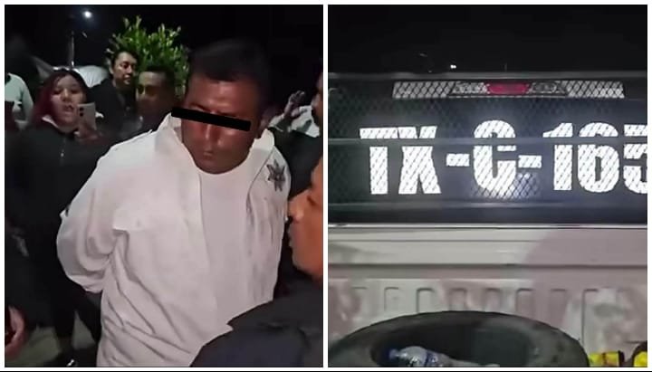Policía de Tránsito de Texcoco es retenido por comerciantes tras presunto robo en Molino de Flores