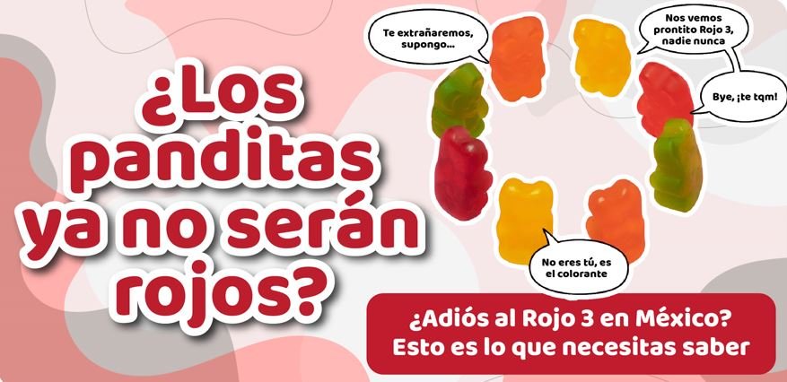 Profeco informa sobre el retiro del colorante rojo 3 en alimentos y bebidas