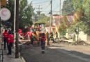 Trabajo de reparación en tubería de agua provoca fuga de gas en Toluca