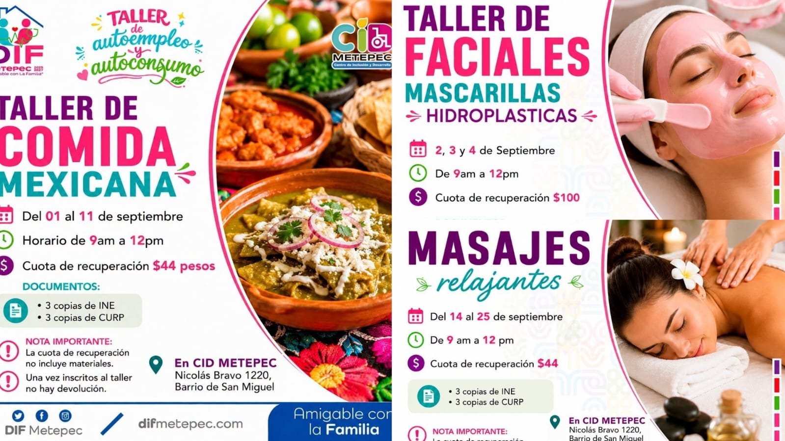 Invita DIF Metepec a talleres de autoempleo para apoyar la economía familiar
