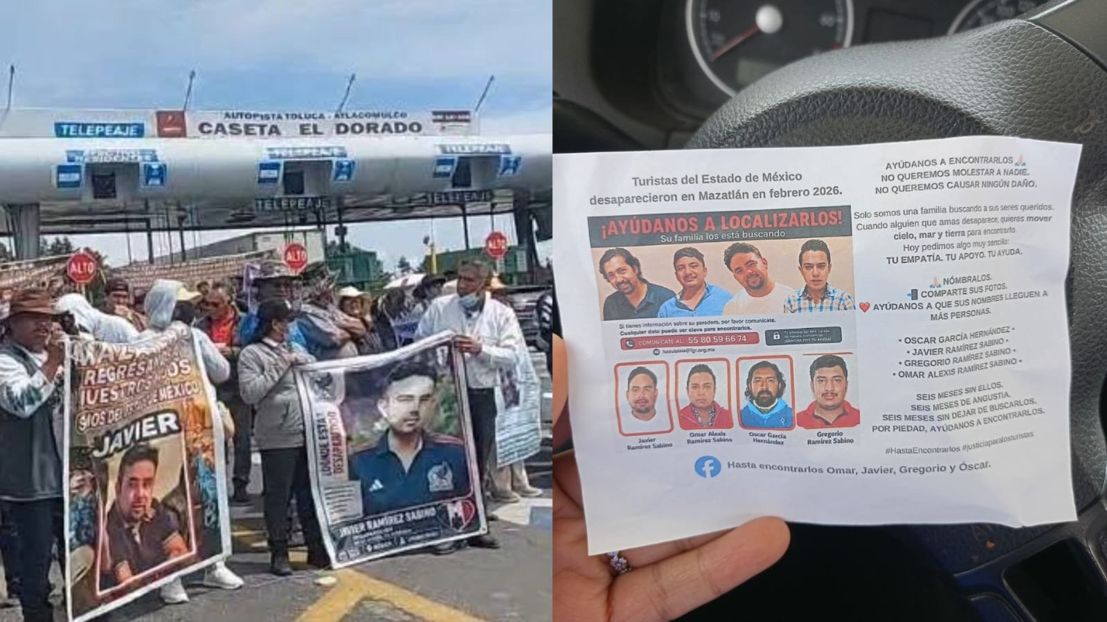 No nos vamos sin ellos: El dolor de una familia libera la caseta El Dorado por sus 4 desaparecidos